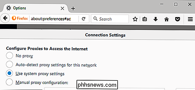 Cómo configurar un servidor proxy en Firefox