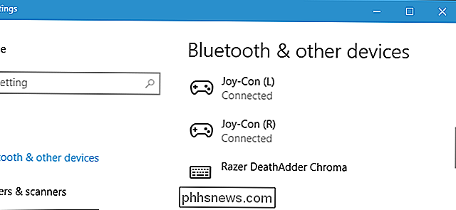 Joy-Con og Pro Controllers til Nintendo Switch fungerer ligesom moderne Xbox One og PlayStation 4 controllere. De understøtter Bluetooth, så du kan parre dem med din pc uden nogen særlig hardware.