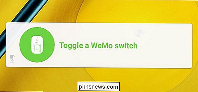 Come controllare il tuo switch WeMo Belkin dalla schermata principale