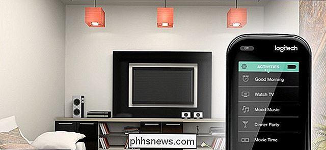 På vissa fjärrkontroller kan du också ha hemkontrollknappar som du kan använda med enheter som Philips Hue-lampor, en Nest-termostat eller ett Belkin WeMo smart uttag. (Du kan se Logitechs fullständiga lista över stödda smarthome-enheter här.)