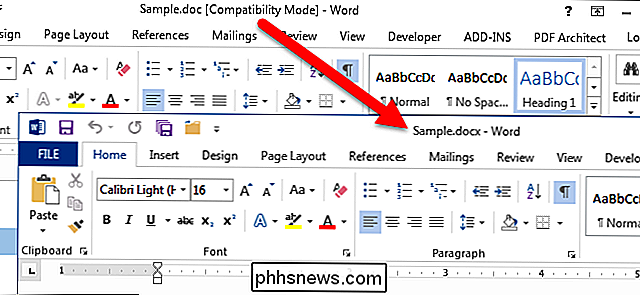 Hur konverterar du äldre dokument till Word 2013