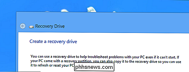 Sådan oprettes og bruges en Recovery Drive eller System Repair Disc i Windows 8 eller 10
