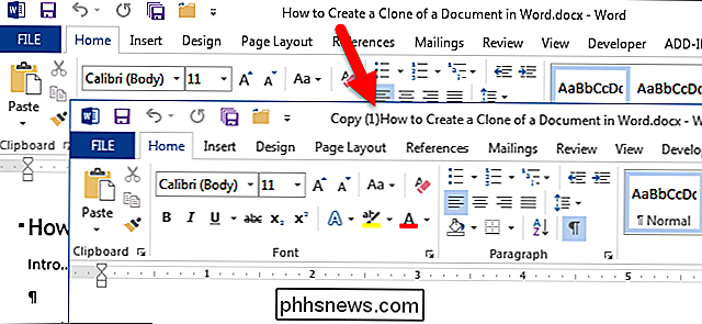 Cómo crear un clon de un documento en Word