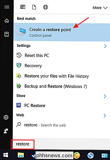 Comment créer un point de restauration du système dans Windows 7