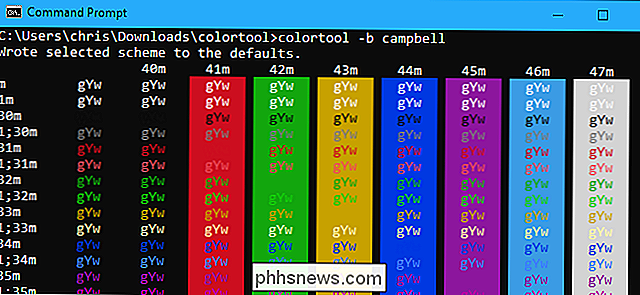 Přizpůsobení barevného schématu příkazového řádku s programem Microsoft ColorTool