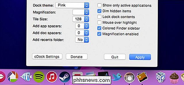 Sådan tilpasser du din Macs dock og tilføjer temaer med cDock