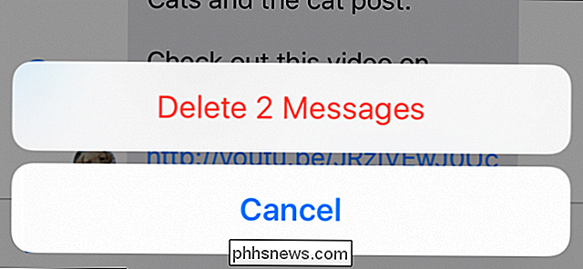 Cómo eliminar o reenviar mensajes de texto individuales en el iPhone