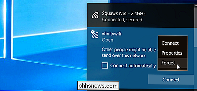 Sådan slettes et gemt Wi-Fi-netværk i Windows 10