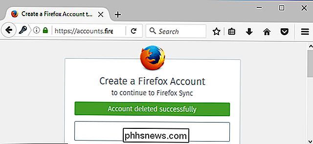 Sådan slettes din Firefox-konto