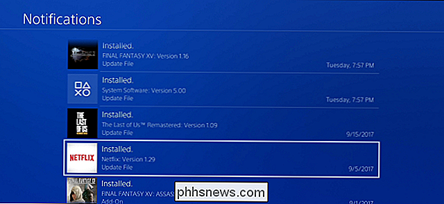 Désactivation des notifications pendant la lecture vidéo sur une PlayStation 4 Les notifications PlayStation 4
