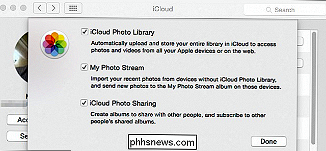 Hoe OS X's iCloud-foto's en -video's uit te schakelen