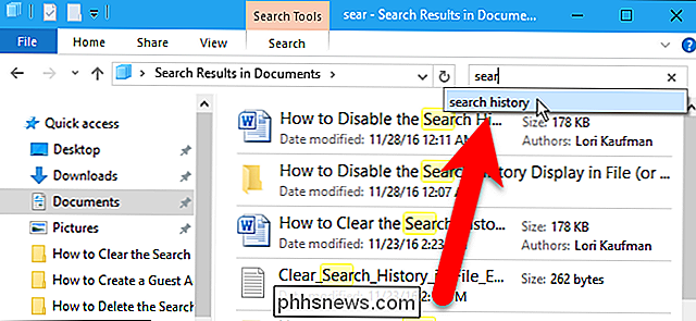 Cómo deshabilitar el historial de búsqueda en Windows File Explorer