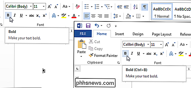 Jak zobrazit klávesové zkratky v skrinkách v Microsoft Office