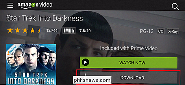 Sådan downloader du Amazon Prime-film og tv-udsendelser til Offline Watching