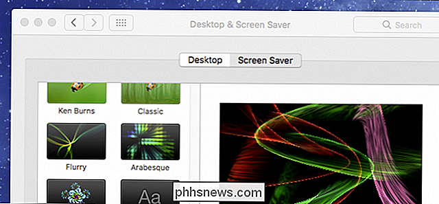 Sådan aktiveres og konfigureres Screen Savers på en Mac