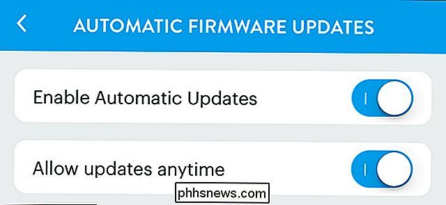 Cómo habilitar las actualizaciones automáticas de firmware para su Wink Hub