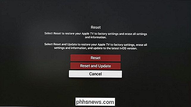 Cómo restablecer los ajustes de fábrica de su Apple TV
