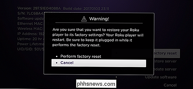 ¿Cómo se restablece la configuración de fábrica de tu Roku