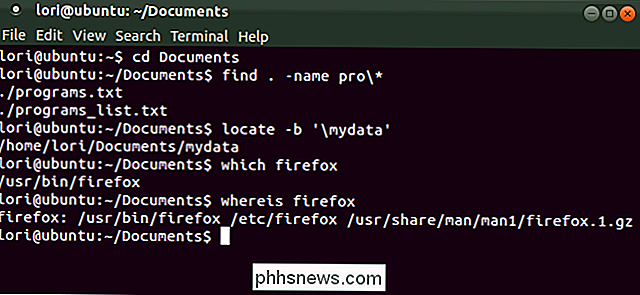 Recherche de fichiers et de dossiers sous Linux à l'aide de la ligne de commande