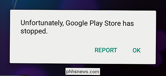Sådan løses Google Play Butik, når det konstant tvinges til at lukke