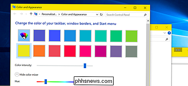 So erhalten Sie farbige Fenstertitelleisten unter Windows 10 (anstelle von Weiß)