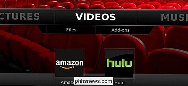 Hulu- en Amazon-video ophalen op XBMC