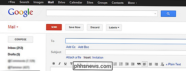 Come ottenere la vecchia finestra di Gmail Compose Indietro