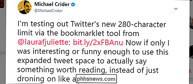 So erhalten Sie die neue 280-Zeichen-Grenze von Twitter