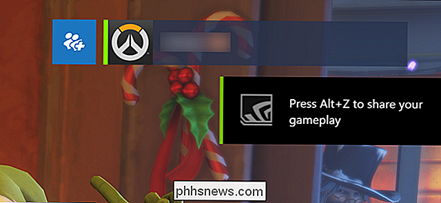 Come nascondere la GeForce Experience di NVIDIA In-Game Overlay Icons e Alt + Z Notification