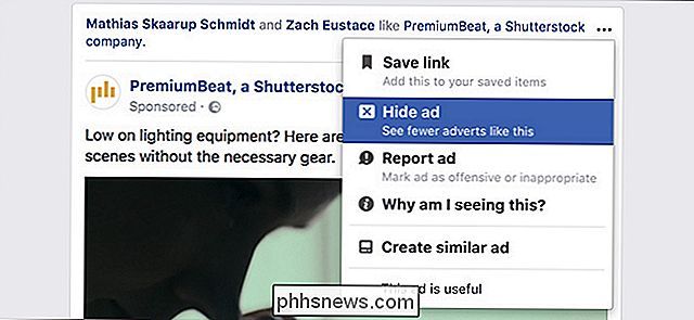 Como ocultar anúncios específicos no Facebook