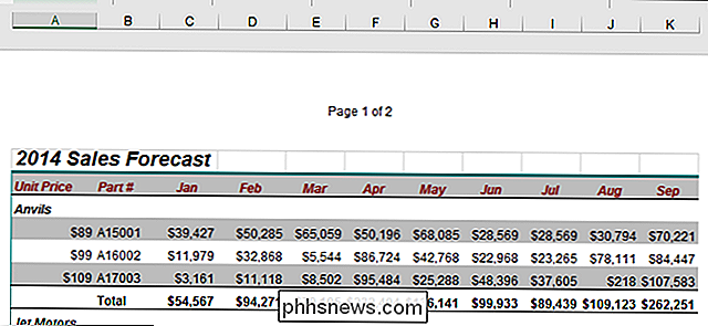 Pagina X van Y invoegen in een koptekst of voettekst in Excel