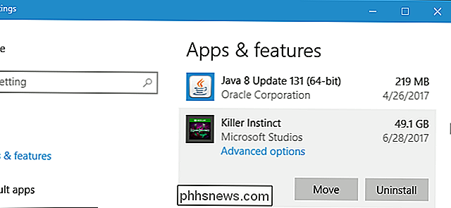 Apps installeren op een ander station onder Windows 10