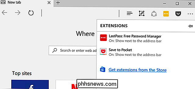 Como instalar extensões no Microsoft Edge