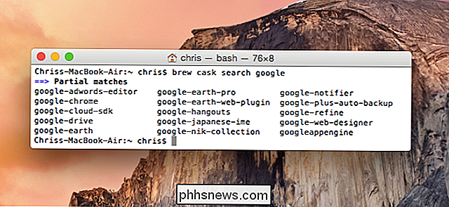 Homebrew Cask udvider Homebrew med support til hurtigt at installere Mac-applikationer som Google Chrome, VLC, og mere. Ikke mere at trække og slippe applikationer!