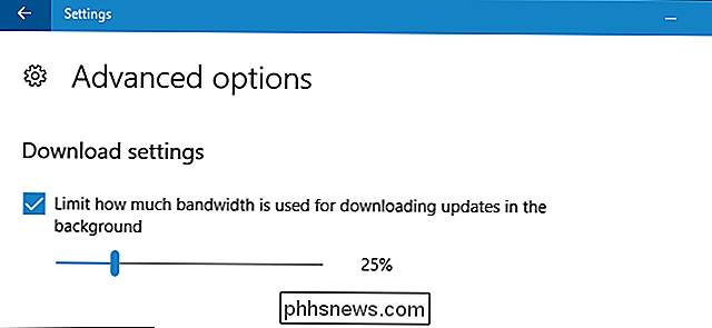 Slik begrenser du Windows Update's Download Bandwidth på Windows 10