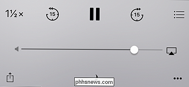 Sådan lytter du til podcasts ved hurtigere og langsommere hastigheder på iPhone
