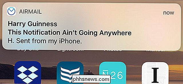 Come fare in modo che le notifiche dei banner rimangano attaccate allo schermo del tuo iPhone (anziché scomparire)
