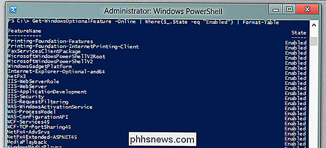Hur man hanterar Windows-funktionerna från PowerShell i Windows