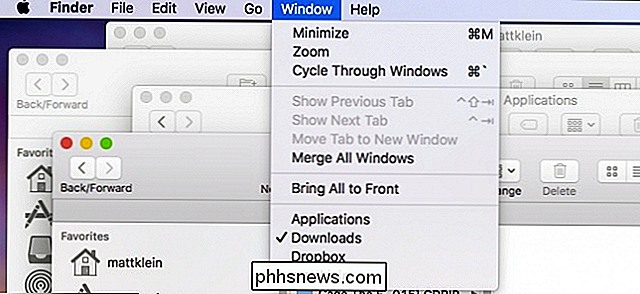 Sådan flettes flere Finder-vinduer på MacOS