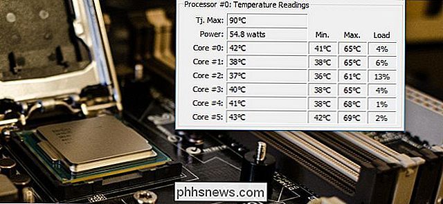 Slik overvåker du datamaskinens CPU-temperatur