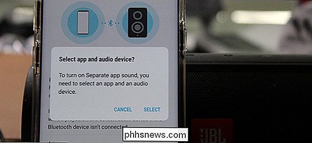 Bluetooth-audio afspelen vanaf slechts een specifieke app op de Galaxy S8
