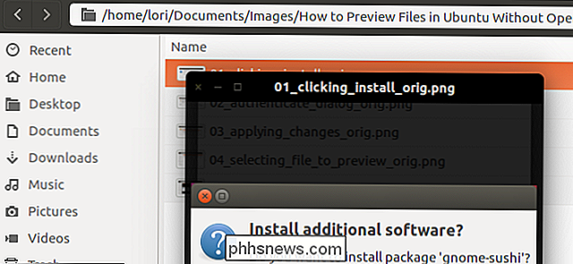 Comment prévisualiser rapidement un fichier dans le gestionnaire de fichiers d'Ubuntu (comme 