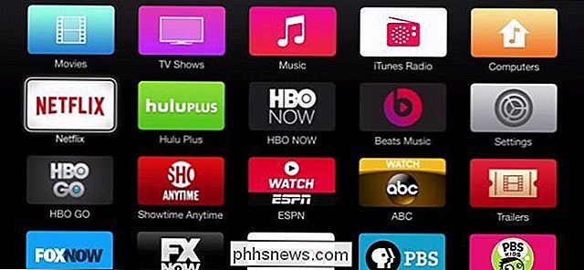 Kanalen herordenen, toevoegen en verwijderen op Apple TV