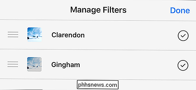 Wie Sie Ihre Instagram-Filter neu anordnen (und die, die Ihnen nicht gefallen) ausblenden