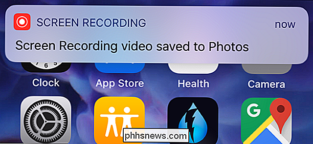 Hur man spelar in en video på din iPhone eller iPad-skärm