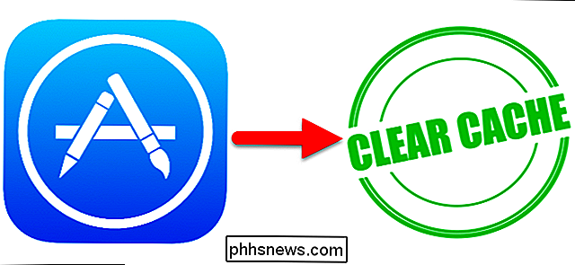 Uppdatera innehållet i App Store genom att rensa cachen