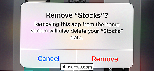 Como remover aplicativos internos da Apple a partir da sua tela inicial do iOS