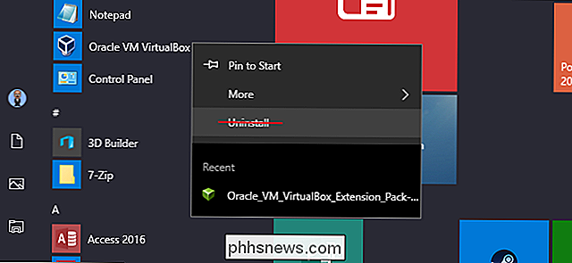 Como remover a opção “Desinstalar” do menu Iniciar do Windows 10