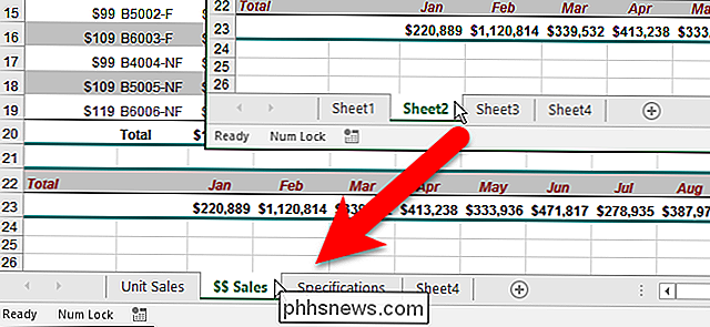 Arbeitsblatt-Registerkarten in Excel umbenennen