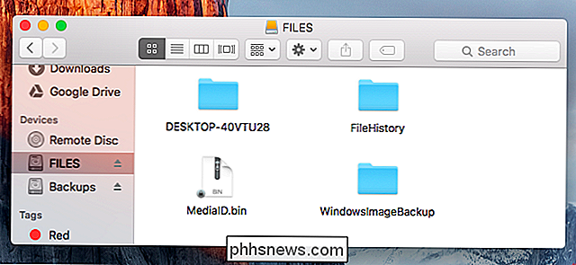 Como restaurar arquivos de um backup do Windows em um Mac